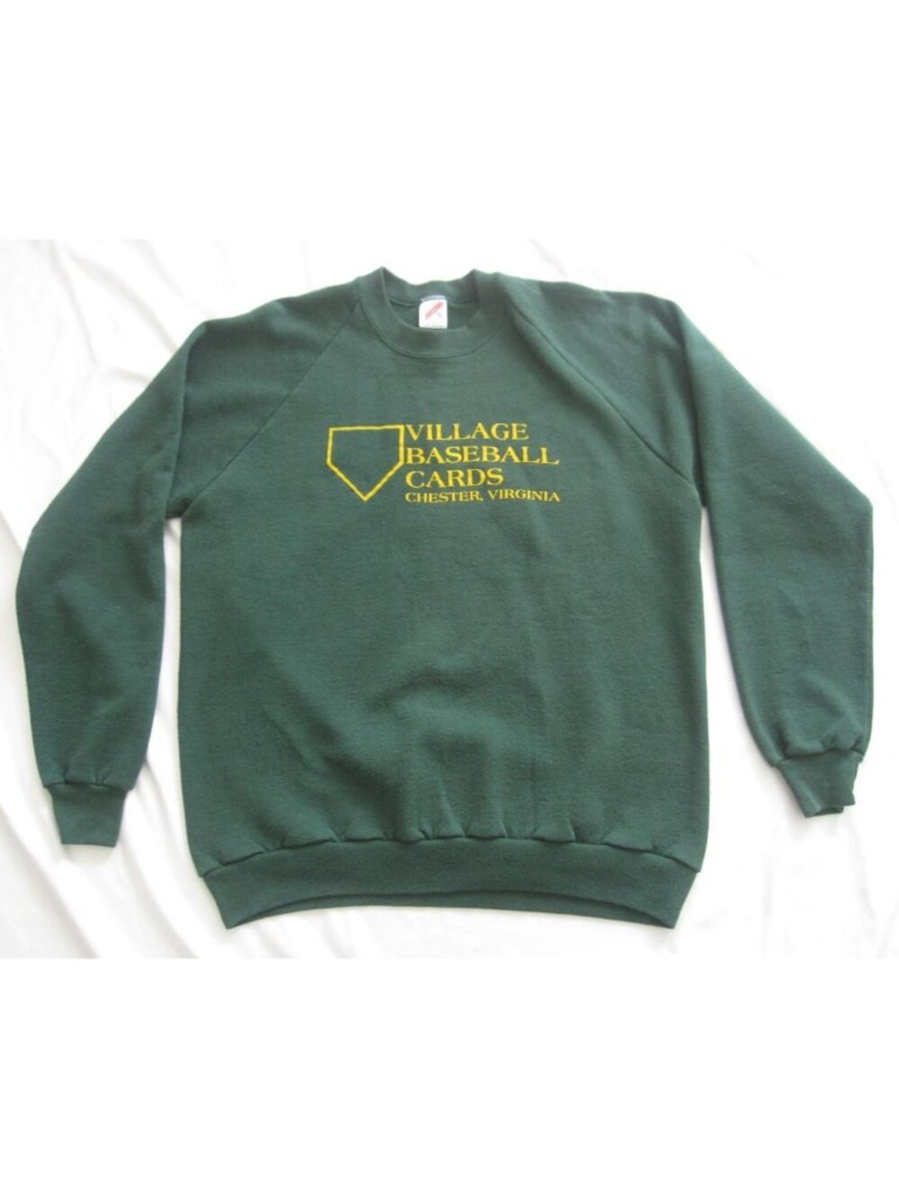 Vtg 80s Jerzees Village Baseball Cards Virginia Sweatshirt Sz XL (Made in USA)